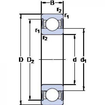 підшипник 61909-2RS1 SKF