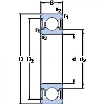 підшипник W 61803-2RZ SKF