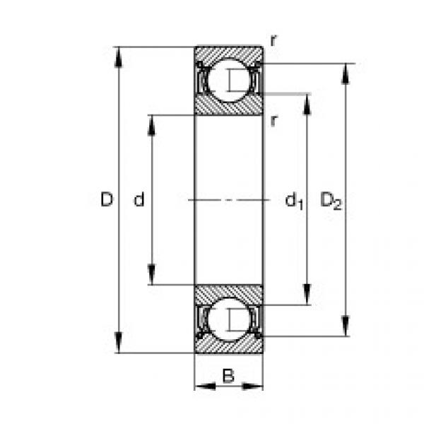 підшипник 61812-2Z-Y FAG #1 image