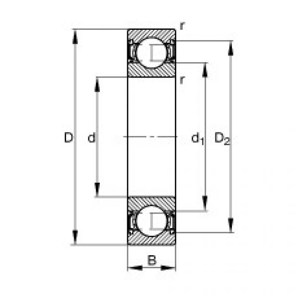 підшипник 61809-2RSR-Y FAG #1 image