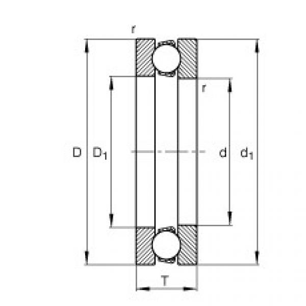 FAG Axial deep groove ball bearings - 51248-MP #1 image