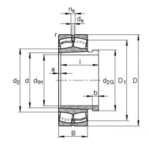 підшипник 22320-E1-K-T41A + AHX2320 FAG #1 image