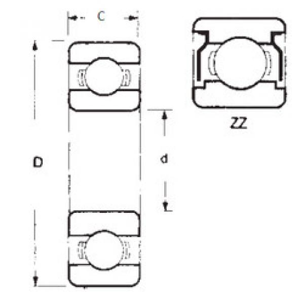 підшипник 6203ZZ FBJ #1 image