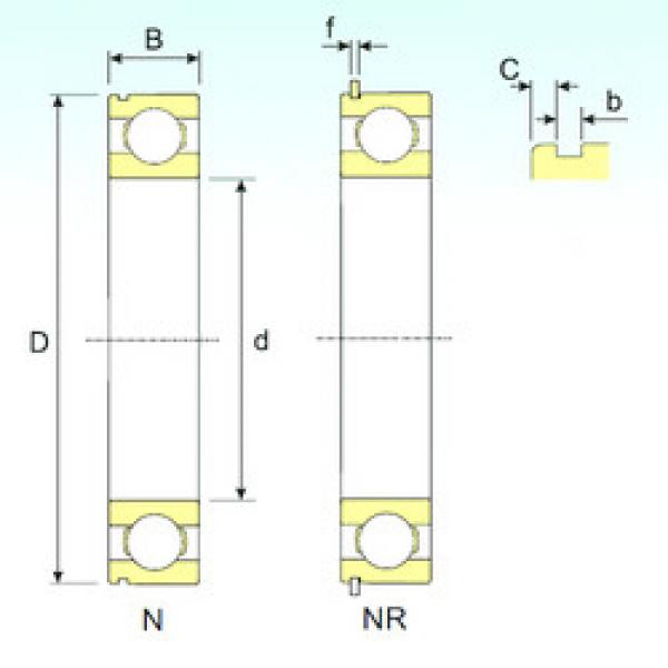 підшипник 6210 NR ISB #1 image