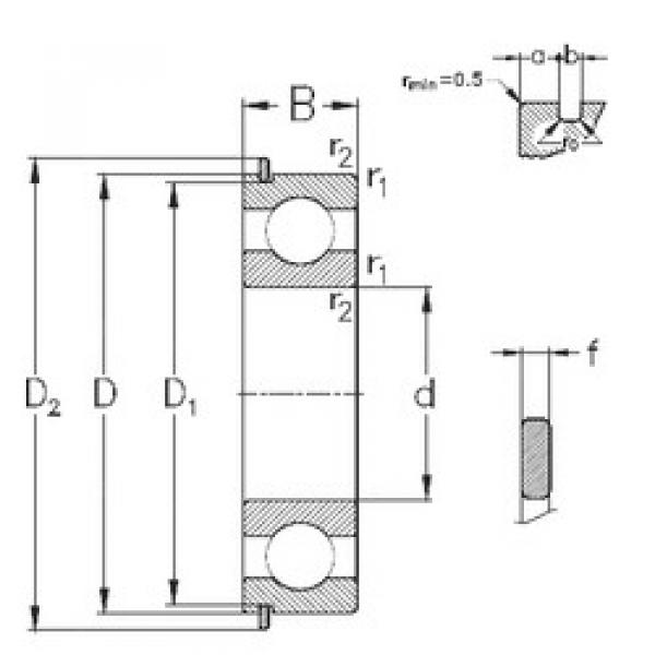 підшипник 6200-NR NKE #1 image