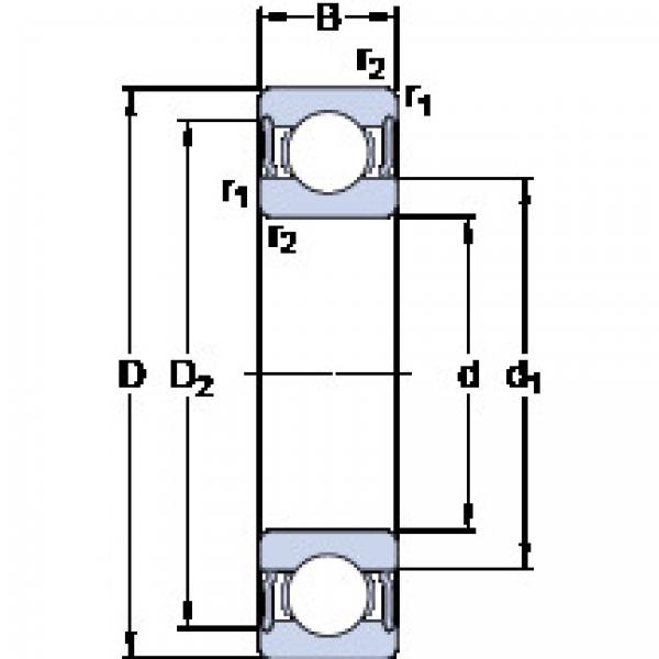 підшипник 6032-2RS1 SKF #1 image