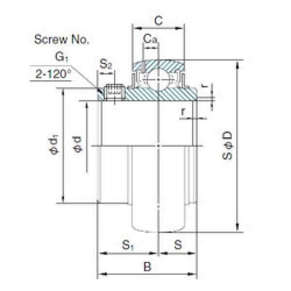 підшипник MUC208 NACHI #1 image