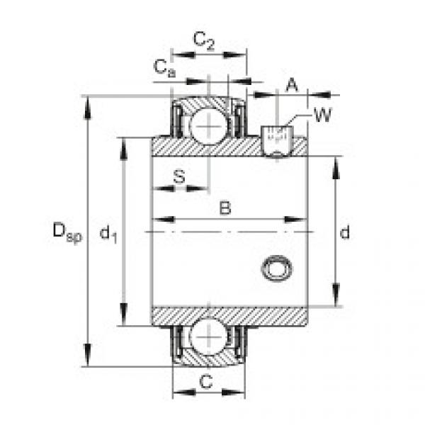 підшипник UC206-20 FAG #1 image