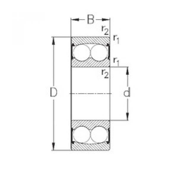 підшипник 2306-2RS NKE #1 image