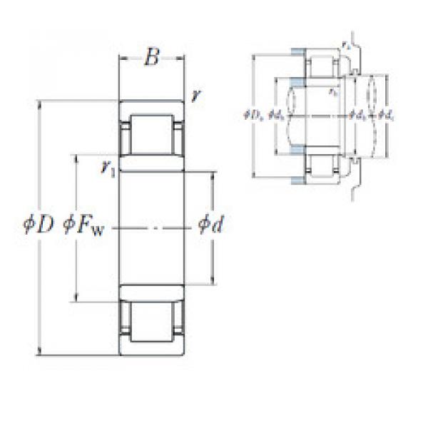 підшипник NU 209 EW NSK #1 image