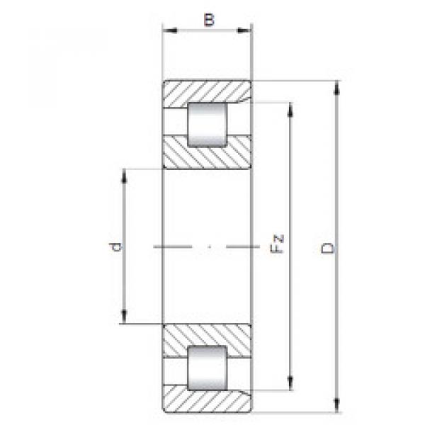 підшипник NF206 ISO #1 image