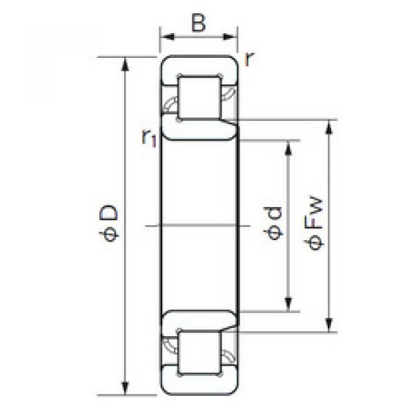 підшипник NJ 1018 NACHI #1 image