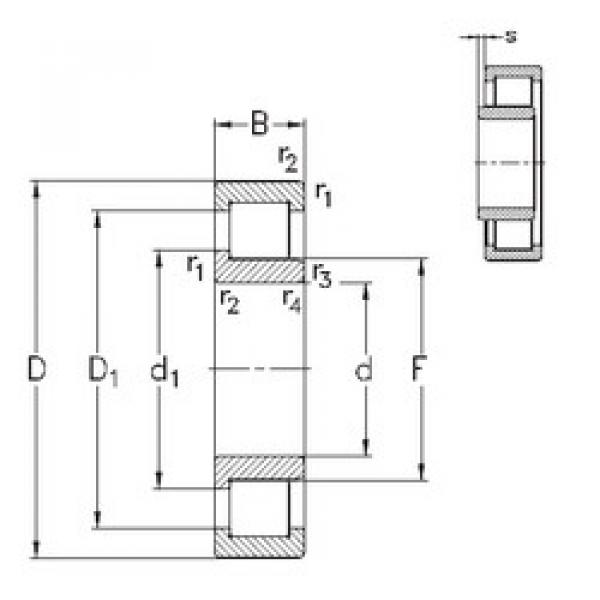 підшипник NJ212-E-M6 NKE #1 image