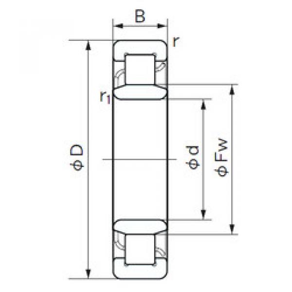 підшипник NU 1012 NACHI #1 image