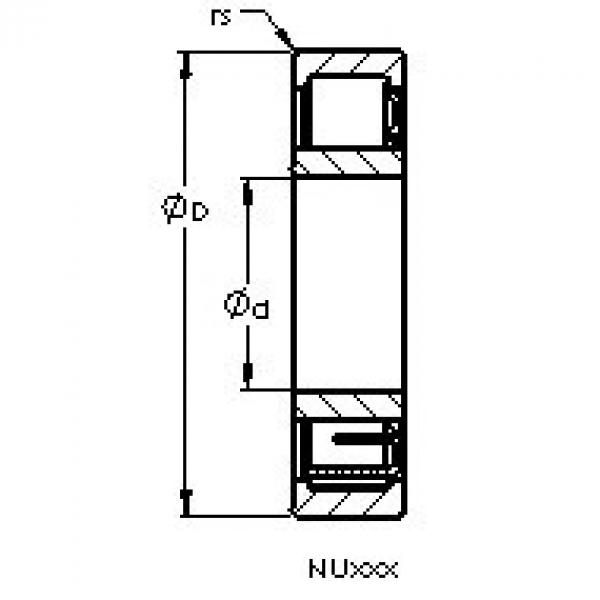 підшипник NU2211 E AST #1 image