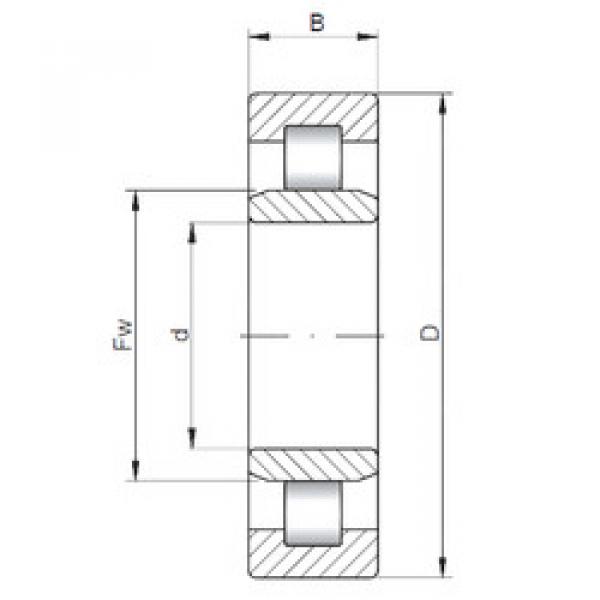 підшипник NU1016 ISO #1 image