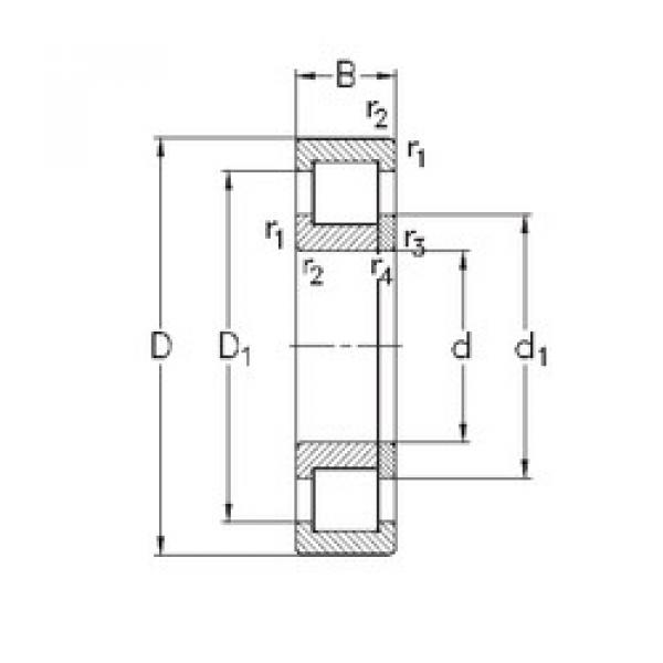 підшипник NUP217-E-MPA NKE #1 image