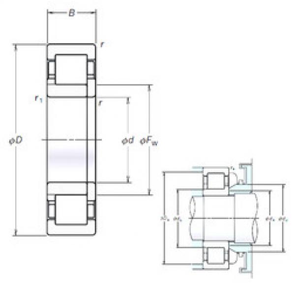 підшипник NUP305EM NSK #1 image