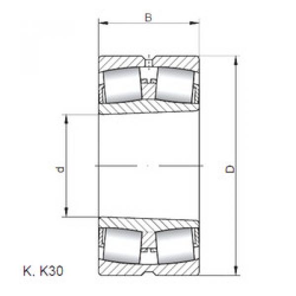 підшипник 21306 KW33 ISO #1 image