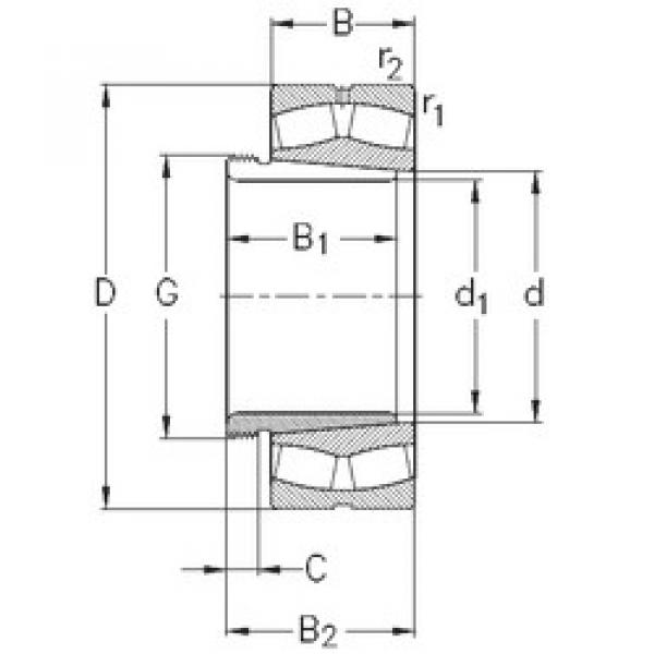 підшипник 22211-E-K-W33+AHX311 NKE #1 image