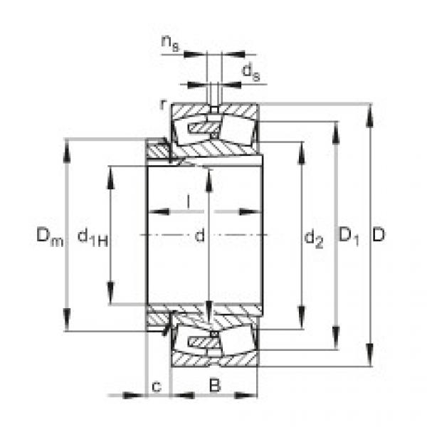 підшипник 23160-E1A-K-MB1 + H3160 FAG #1 image