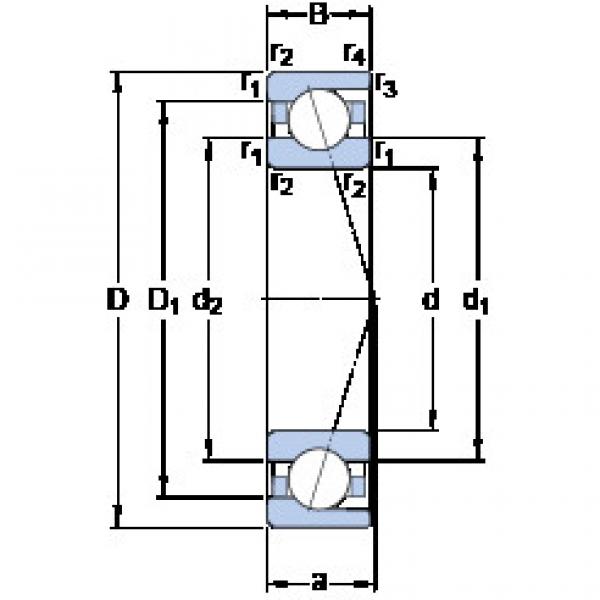 підшипник 7008 CD/P4A SKF #1 image