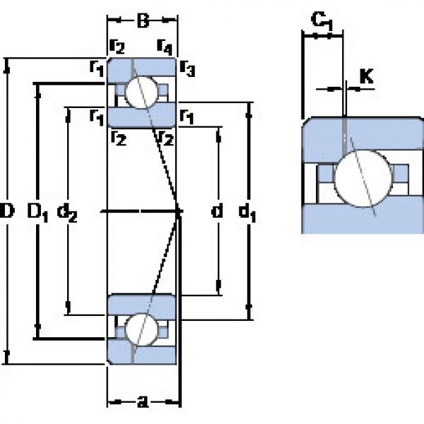 підшипник 7009 ACE/HCP4AH1 SKF #1 image