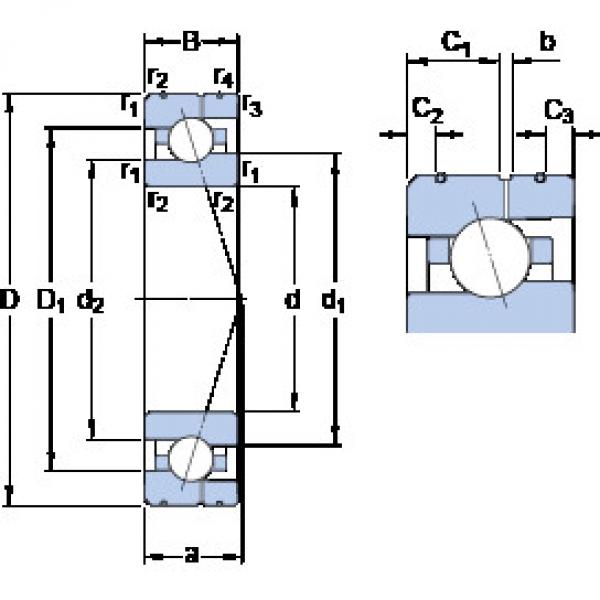 підшипник 7009 ACE/HCP4AL SKF #1 image