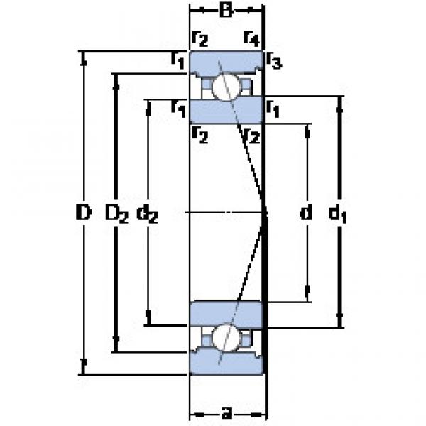 підшипник 7011 CB/HCP4A SKF #1 image