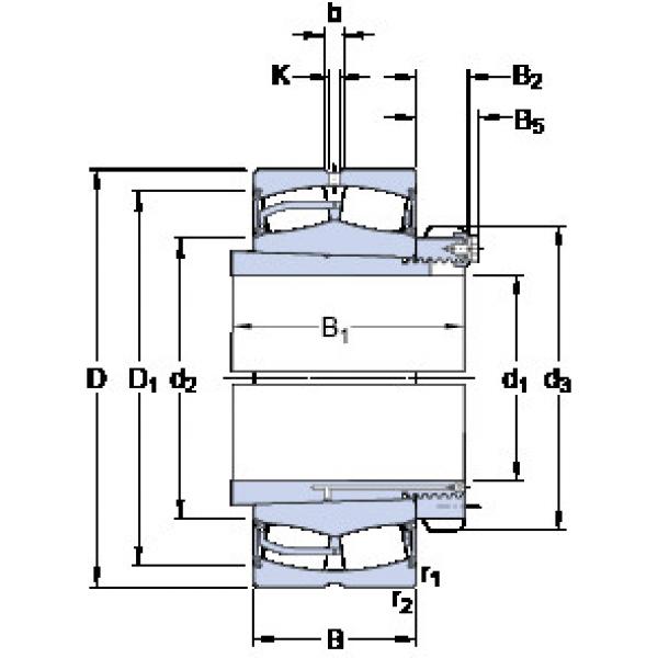 підшипник 23168-2CS5K/VT143 + OH 3168 HE SKF #1 image