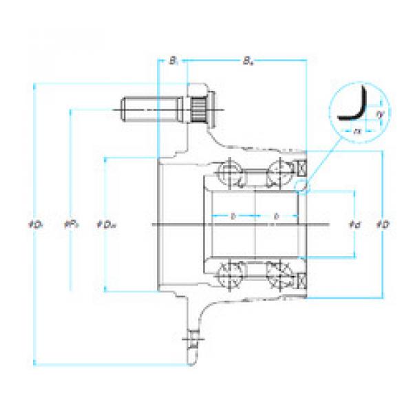 підшипник 32BWK09-Y-2CP17-01 E NSK #1 image