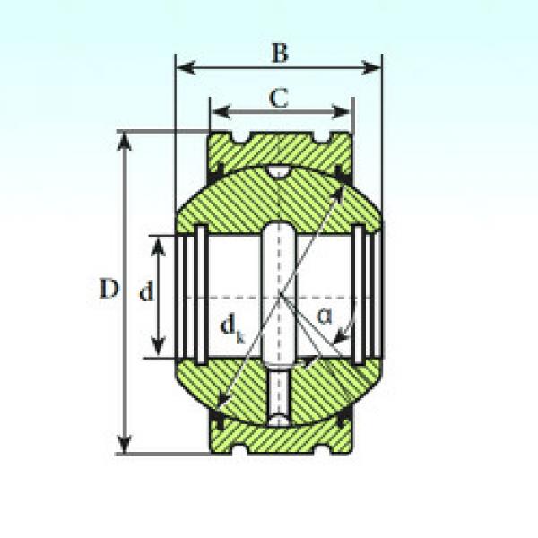 підшипник GEK 25 XS 2RS ISB #1 image