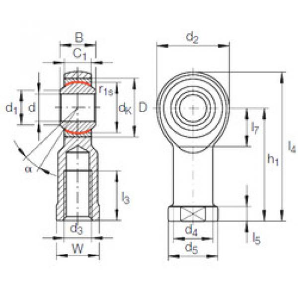 підшипник GIKL 10 PW INA #1 image