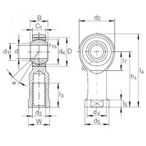 підшипник GIKFL 10 PB INA #1 image