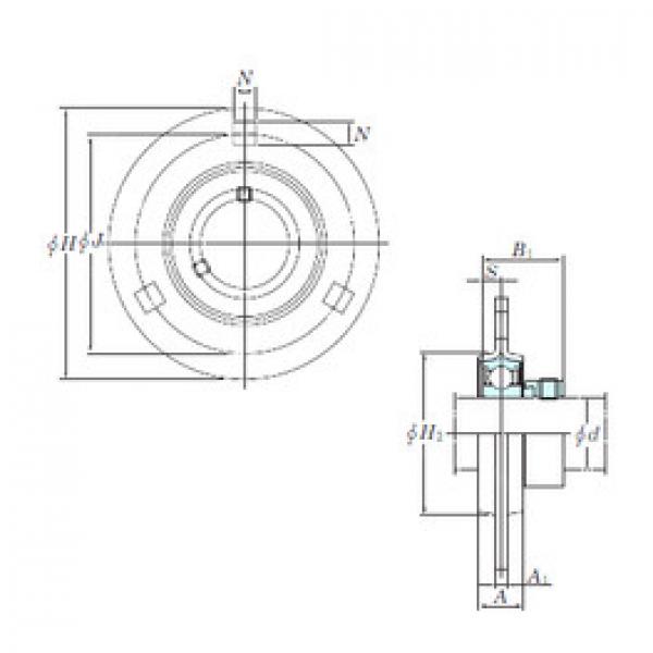 підшипник SAPF206-19 KOYO #1 image