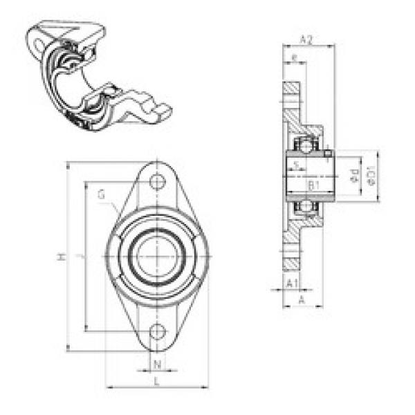 підшипник UCFL217 SNR #1 image