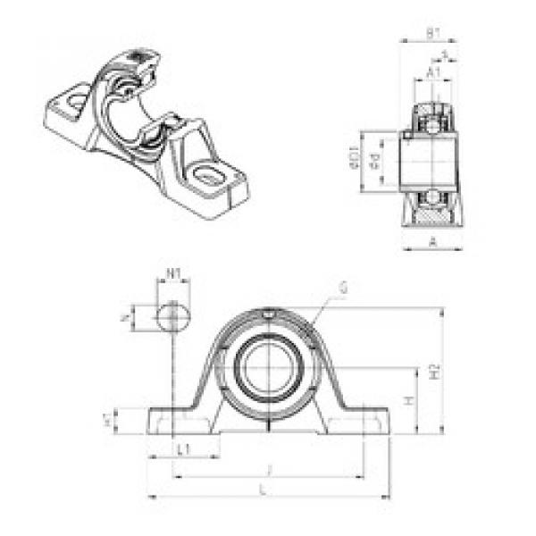 підшипник UCPE209 SNR #1 image